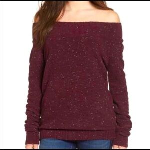 Hinge Marilyn Off The Shoulder Sweater New